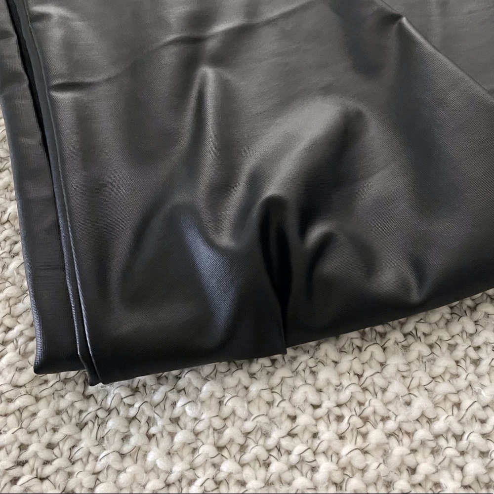 Faux Patent Leather High Waisted Leggings - Picture 8 of 8